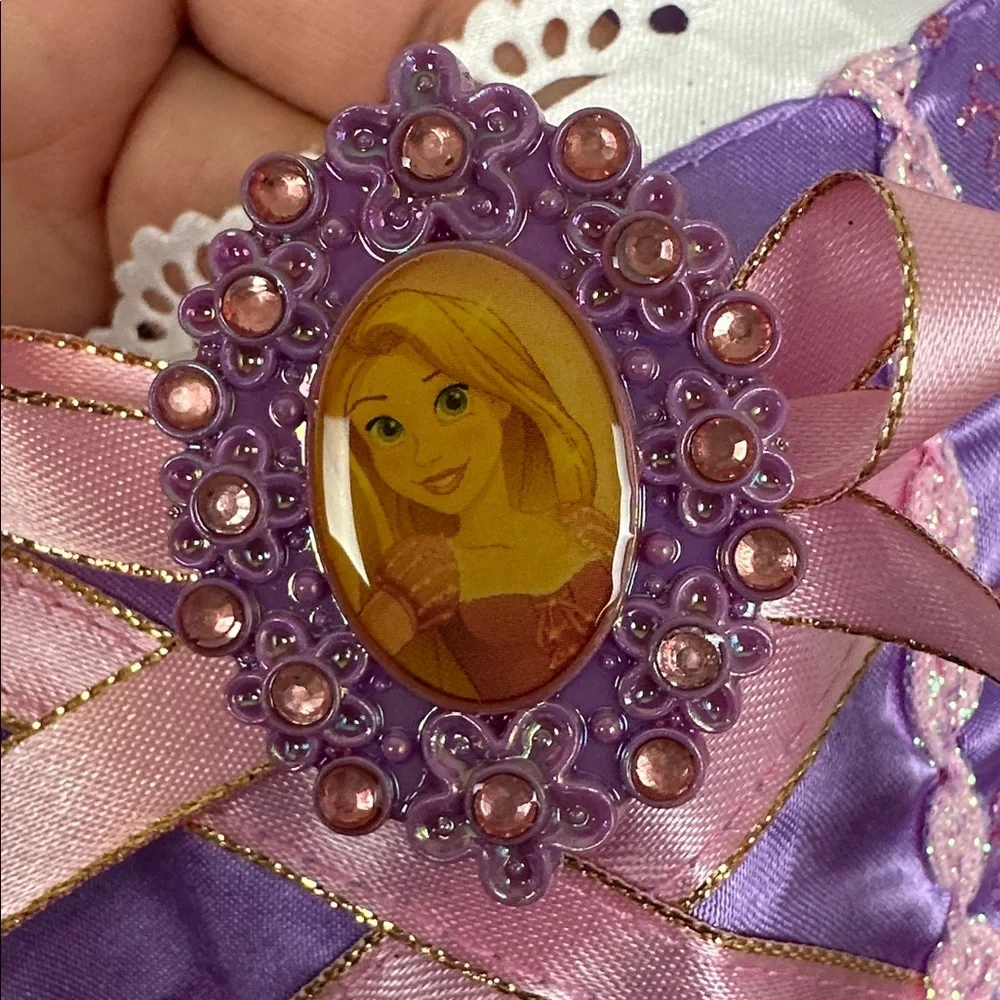 Disney Rapunzel Purple and Pink Sparkle Princess Dress Costume - Picture 4 of 12